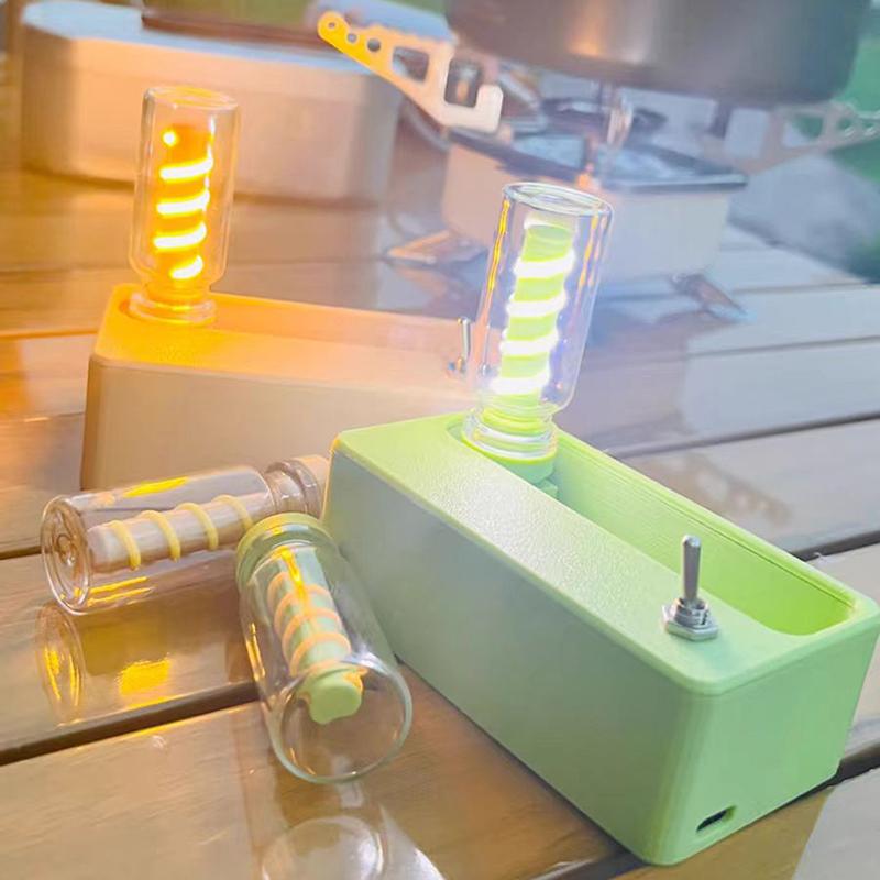 1 шт., ручная работа, сделай сам, кемпинговый светильник, светодиодная гибкая ретро-лампа USB для ежедневного освещения, лампа с пузырьковой атмосферой