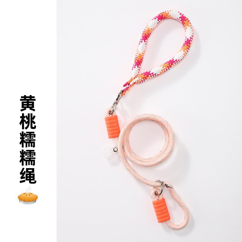 Reflective Dog Leash With Ergonomic Handle - Non-Expandable Nylon Lead Small Medium Large Dogs