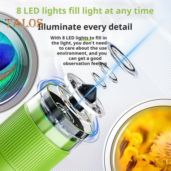 Детский микроскоп лабораторный цифровой микроскоп с подсветкой 2,0-дюймовый IPS-дисплей 200 мегапикселей биологическое насекомое монета лупа игрушечный микроскоп