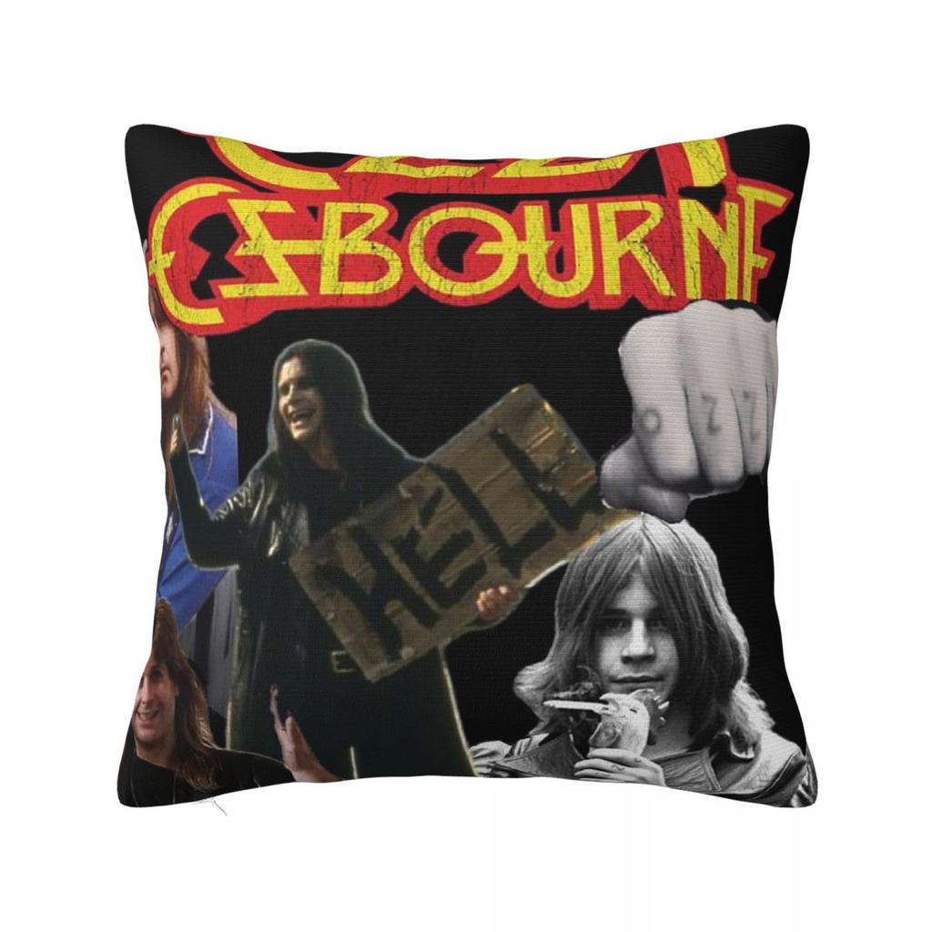 Ozzy Osbourne Square Pillowcase Pillow Cover Polyester Cushion Zip Decorative Comfort Throw Pillow for Home Living Room