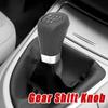 5/6 Speed Manual Transmission Leather Gaiter Boot Cover Car Gear Shift Knob For BMW 1 Series E81 E82 E87 E88 2003-2013 Interior