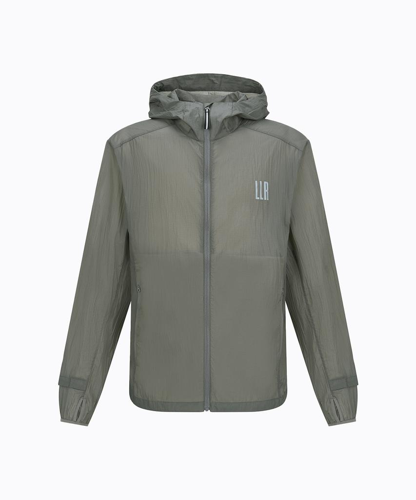 Спортивная ветровка Ripstop для бега Limelight Apparel Athlete (Шалфейный/Серый)
