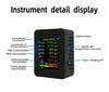 Монитор качества воздуха 6-в-1: Детектирование формальдегида, PM2.5, CO2, TVOC