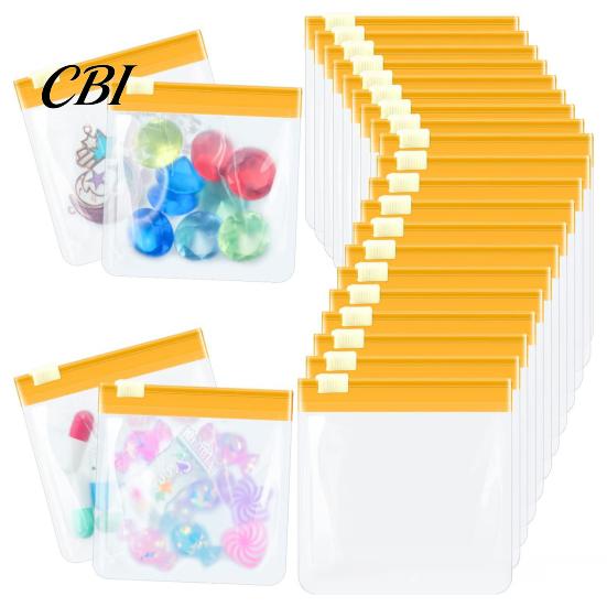 Travel Pill Bag Slide Lock Medicine Bags, Reusable EVA Pouch, Waterproof Portable Pills Small Items Storage Bag, for And Daily Use Translucent Case