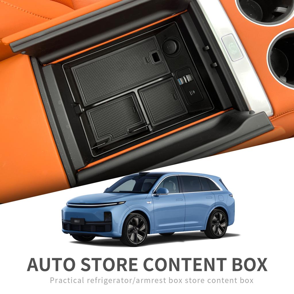 For Li Lixiang L7 Central Armrest Storage Box Car Center Console Tray Organizer Interior Accessories Tidying