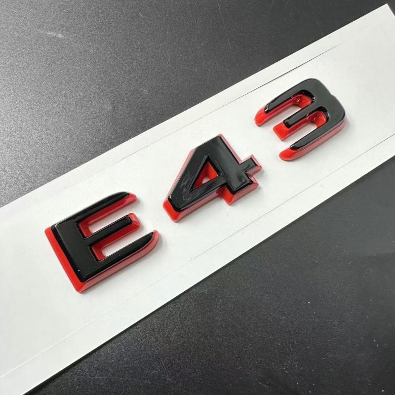 Новый стиль Двухцветный Эмблема с буквами и цифрами E43 E53 E63 S65 C E S CLASS для 2024 года Багажник Автомобиля Задний W212 W213 W214 Автоаксессуары