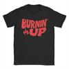Футболка Burnin Up Flames Хипстерские футболки с коротким рукавом Уличный стиль Летняя хлопковая футболка с круглым вырезом Свободный топ