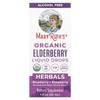 Organic Elderberry Liquid Drops, Herbal, Blueberry + Raspberry, 1 Fl Oz (30 Ml)
