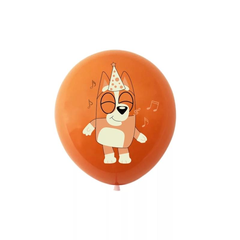 1 шт. Bluey-Bingo Воздушные шары с днем ​​рождения, украшение для вечеринки в честь дня рождения, воздушный шар