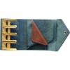 [LITSTA] Coin Wallet 3 Coin Catcher Gold Edition, Litsta Coin Wallet with Coin Holder, Italian Leather Pueblo Blue Green