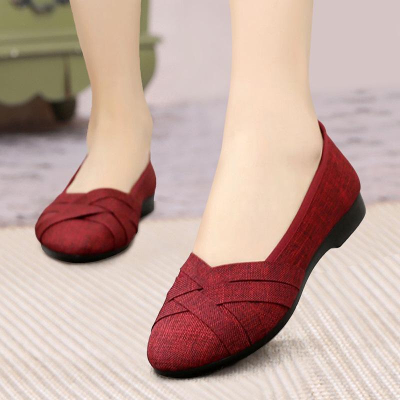 Women Fashion High Quality Light Weight Flat Shoes Lady Casual Comfortable Shoes Breathable Shoes Plus Size