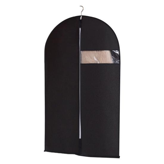 Garment Bag Dustproof Clothing Cover with Transparent Window Zipper Closure Closet Organizer Coat