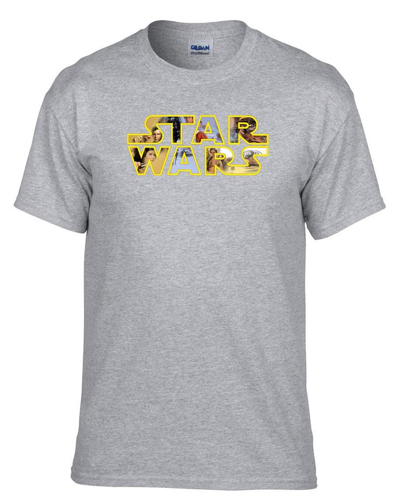 Star Wars Logo Grey T-shirt 388Grey
