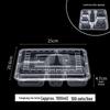 Одноразовые контейнеры для приготовления еды с 6 отделениями
