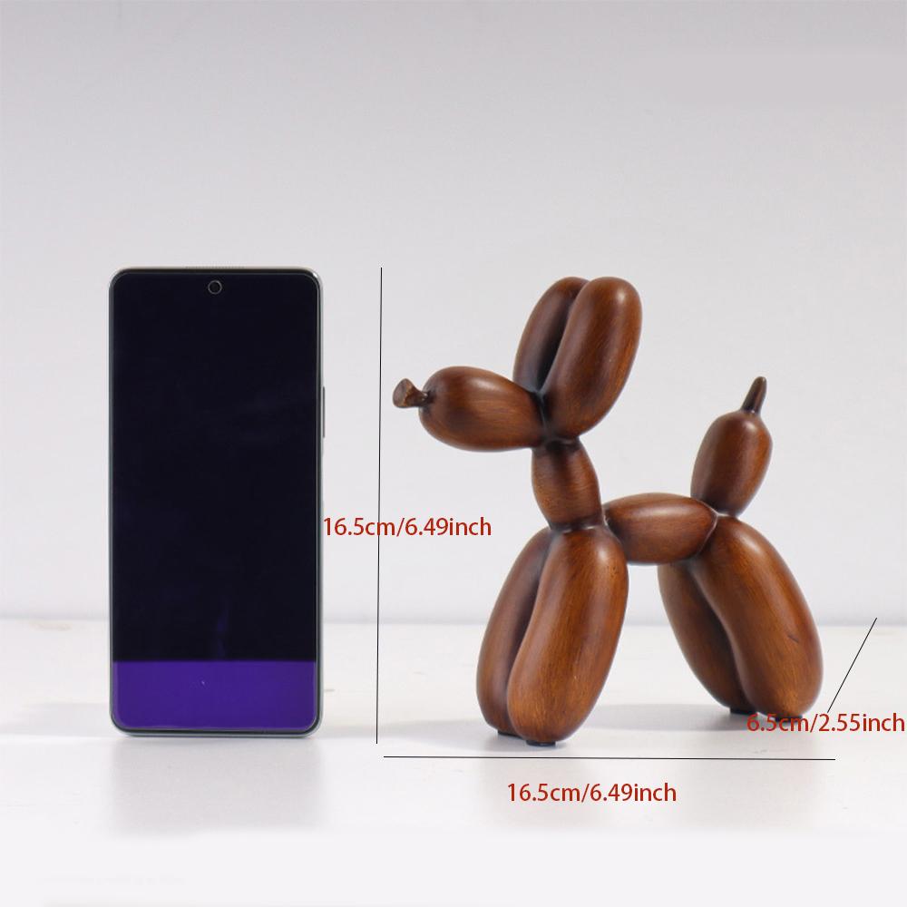 Скандинавская смола Собака-шарик Абстрактное украшение Креативная скульптура Статуэтка для кабинета Аксессуары для домашнего офиса Праздничное украшение