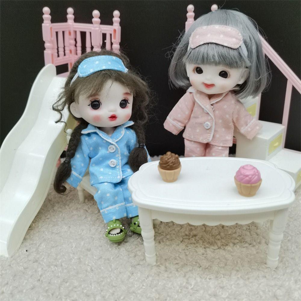 Shirt Pants Doll Pajamas Eye Mask Obitsu 11 Clothes Playing House Ob11 Sleep Clothes  Girl Gift