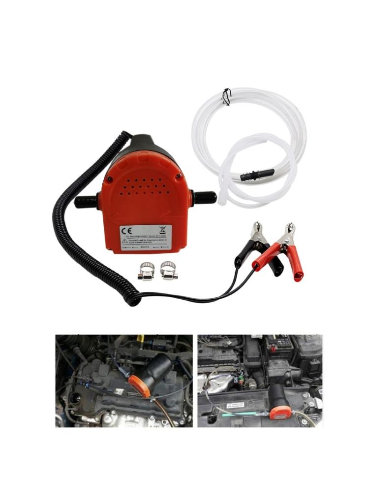 Портативный насос для извлечения масла 12 В. Легкое извлечение жидкости для транспортных средств. Быстрый и эффективный насос для перекачки масла со шлангами.