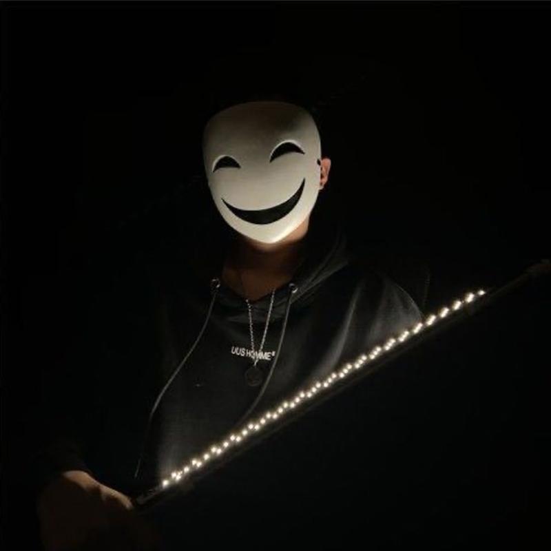 Аниме Черная Пуля Хируко Белая Маска Шлем Косплей Костюм Реквизит Подарок на Хэллоуин