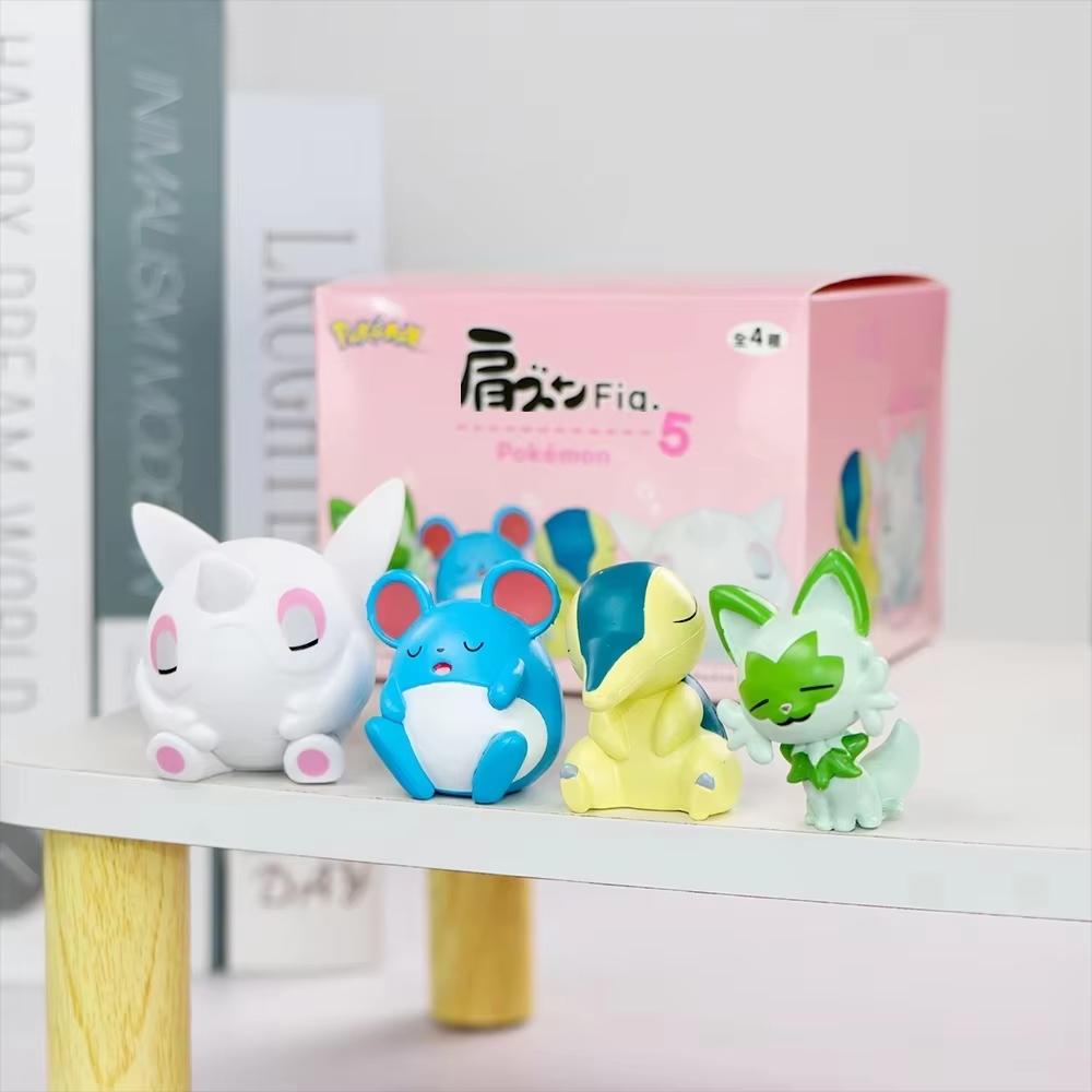 In Stock Full Series Anime Figures Toy Set Shoulder On Shoulder Kawaii Pvc Action Figure Desktop Decor Surprise Gifts
