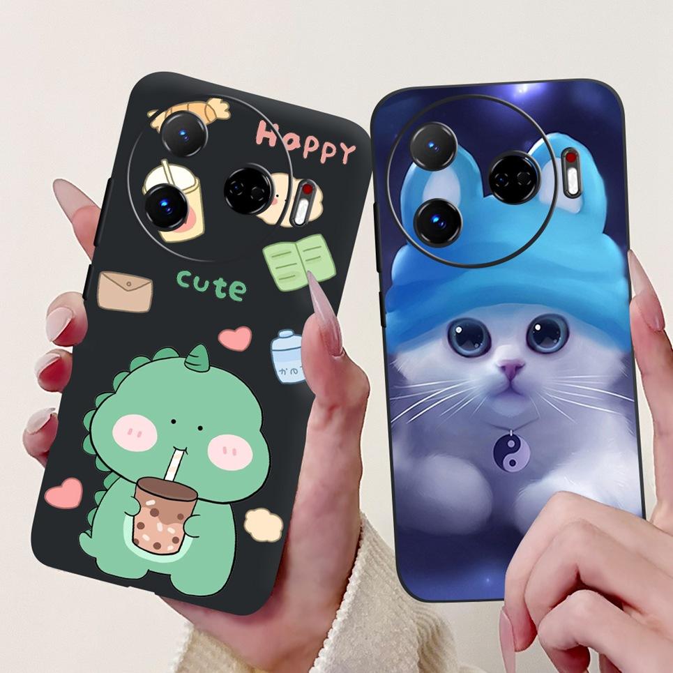 Для Tecno Camon 30 4G 5G Camon 30s Pro 30 Premier 30Pro 5G Задняя крышка Мягкий матовый силиконовый чехол для телефона Крутой стиль Мультяшный Coque