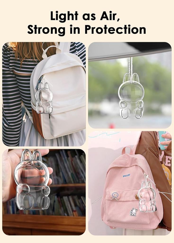 LABUBU Case, Clear Clear Cover, Fits LABUBU In Both Standing and Sitting Positions, Convenient Portability, Storage and Protection, Thin and