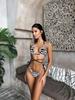 1011 Russian popular sports swimsuit women's split sexy beachwear bikini zebra pattern swimsuit