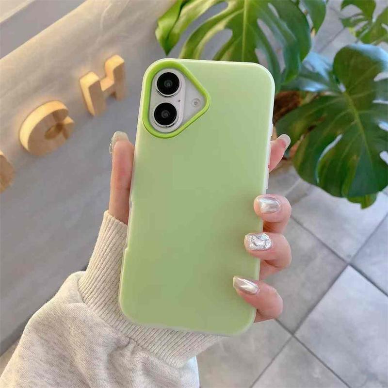 Модный чехол-желе для iPhone 16 15 14 13 12 11 Pro Max 2-в-1 Мягкий чехол из ТПУ