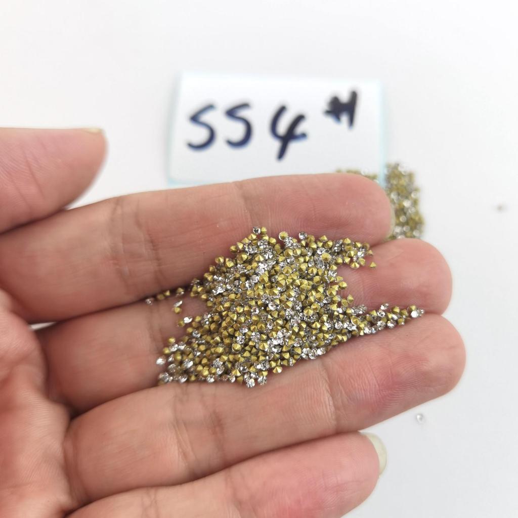 Белый стеклянный сверло-страз для нейл-арта, коронок, очков и DIY-аксессуаров для бижутерии