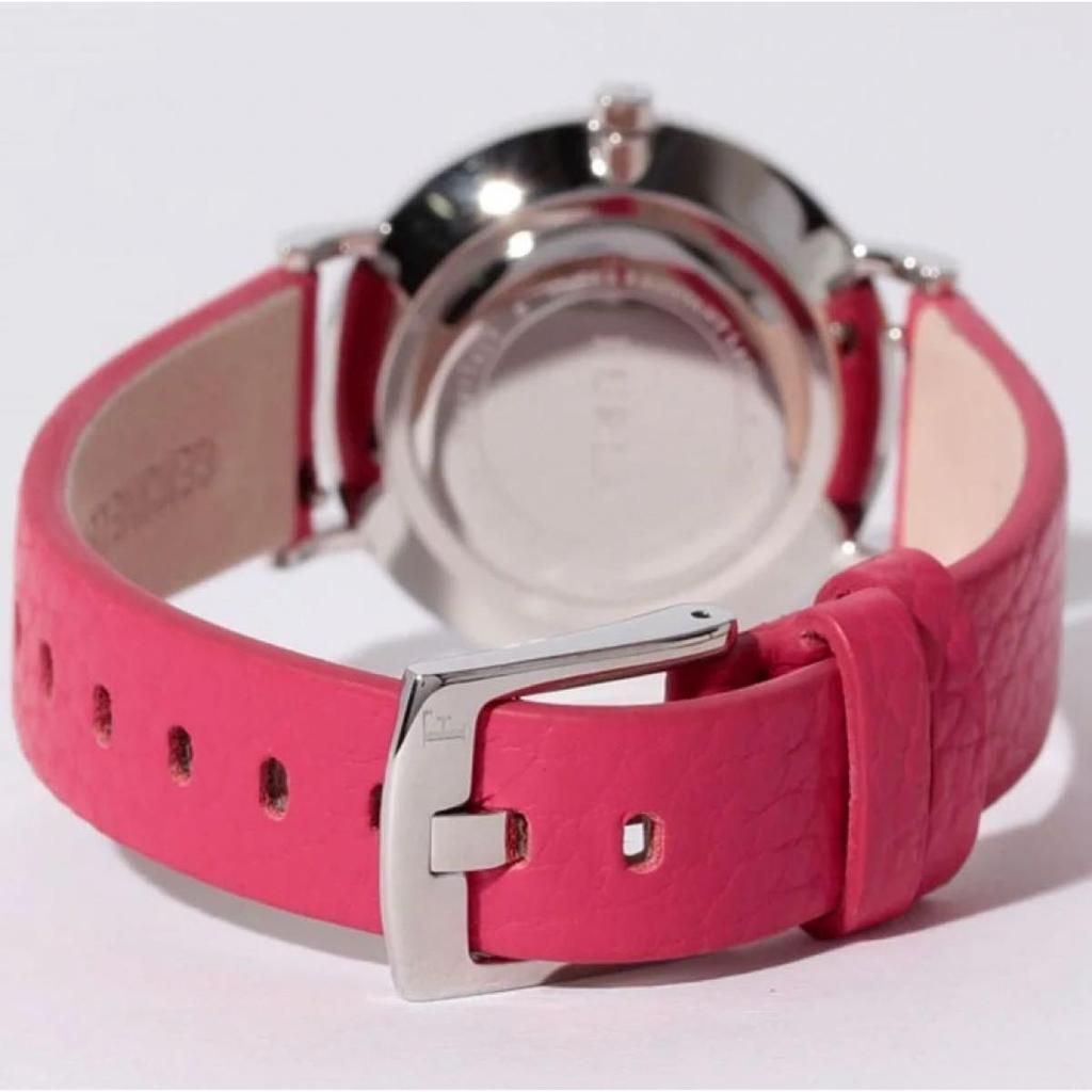 Б/у [Новые] FURLA Кораллово-розовые Минималистичные кожаные часы
