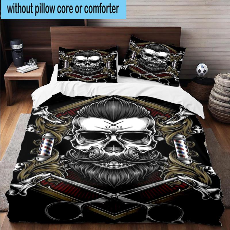 Barber Shop Pole Artwork 3pcs Bedding,Including 1pc Duvet Cover And 2pcs Pillowcases Perfect for Christmas,Ideal for Bedroom, Dormitory
