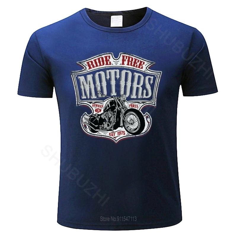 Мужская футболка с круглым вырезом для подростков Motard - Moto Motorcycle Chopper Bobber Old School летняя черная футболка большего размера