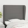 VidaXL Headboard with Ears Dark Grey 103x23x118-128 Cm Fabric3117667