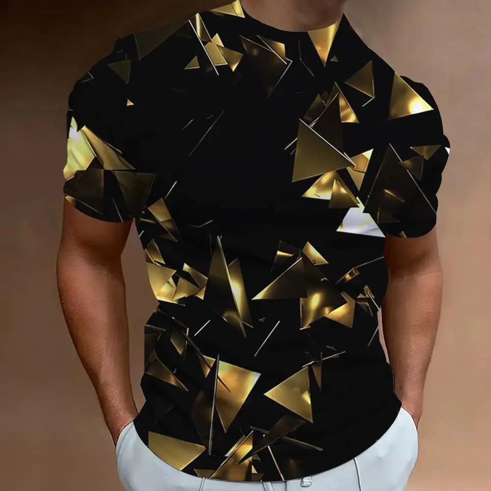 Новейшая мужская футболка 3D-печать Будущие технологии Sense Fashion Personality Street Daily Casual Men's Short-Sleeved Top