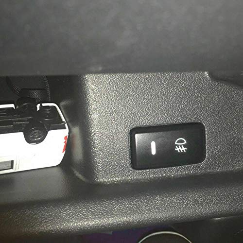 Для противотуманных фар Plouluyt, светодиодный фонарь, 4-полюсный 12 В с подсветкой, кнопочный переключатель, светодиодная полоса DRL (33x22мм)