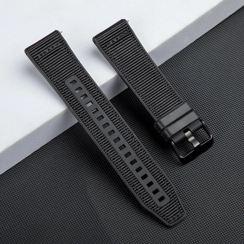 22mm Strap For Huawei Watch GT 5 4 3 Pro 46mm Band For Huawei Watch 5 4 3 Pro 48mm Ultimate Nylon Silicone Wristbands Bracelet