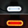 12 В 24 В Боковой габаритный фонарь для грузовика Светодиодные фары для прицепа Отражатель Габаритные фонари для автофургонов Автобусов Кемперов Ванов Красный Белый Янтарный с кронштейном