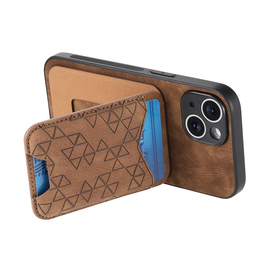 Чехол-кошелек с тиснением в виде геометрической фигуры для iPhone, Samsung, Xiaomi, Google, кожаный чехол-книжка из искусственной кожи с отделениями для карт