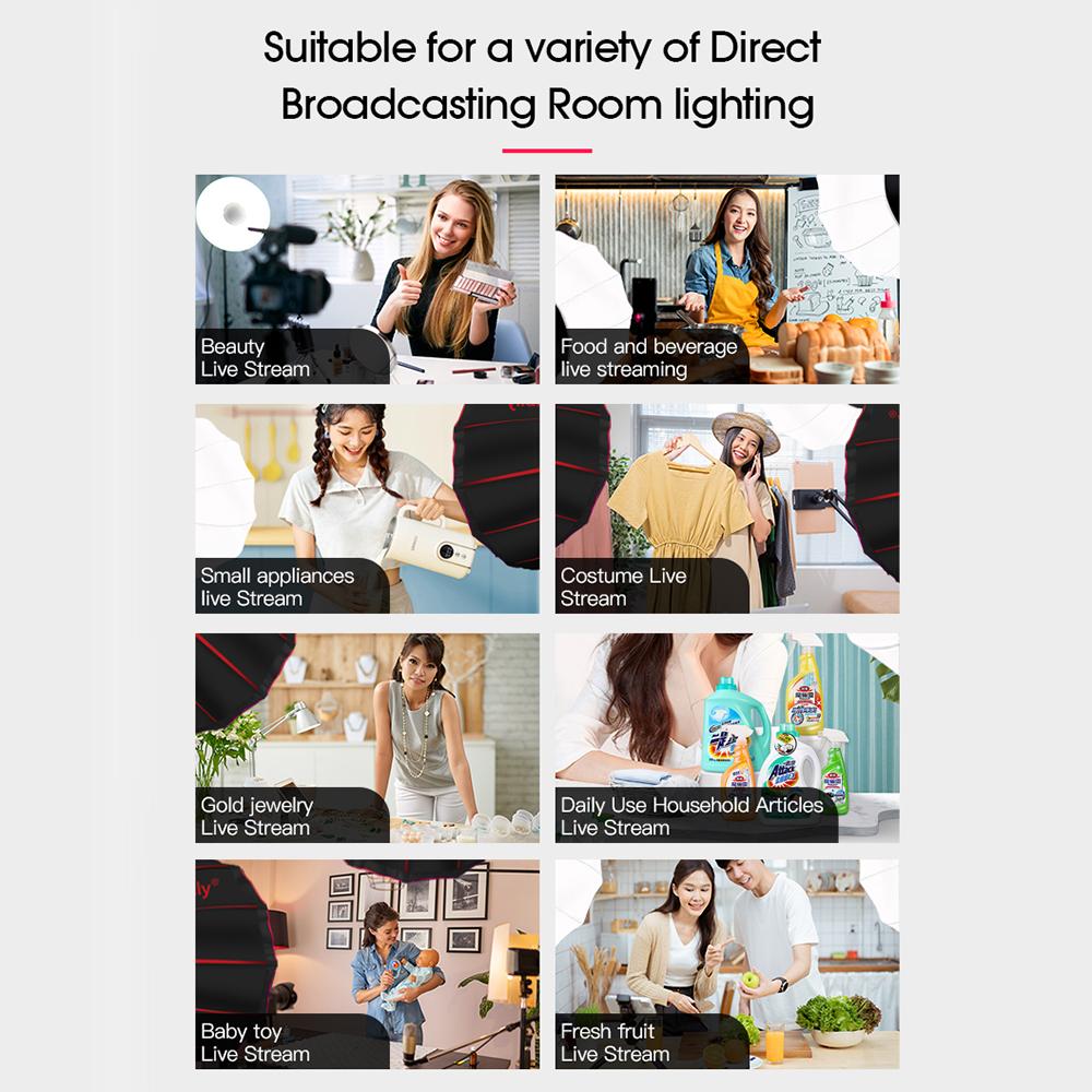 Manbily CFL-200Bi 200 Вт светодиодный студийный видеосвет непрерывного света 3000K-6500K для фотосъемки COB Light