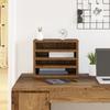 1 Piece of multi-space document storage rack with layered partition on the table, cosmetics storage rack 36x26x29.5 cm