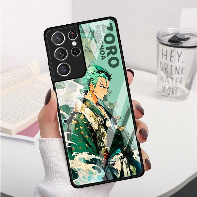 Чехол OneS P-ieceS Luffy Zoro для Samsung Galaxy S25 S21 S23 Plus S22 S8 S10 S9 Note 10 20 8 9 S24 Ultra S20 FE