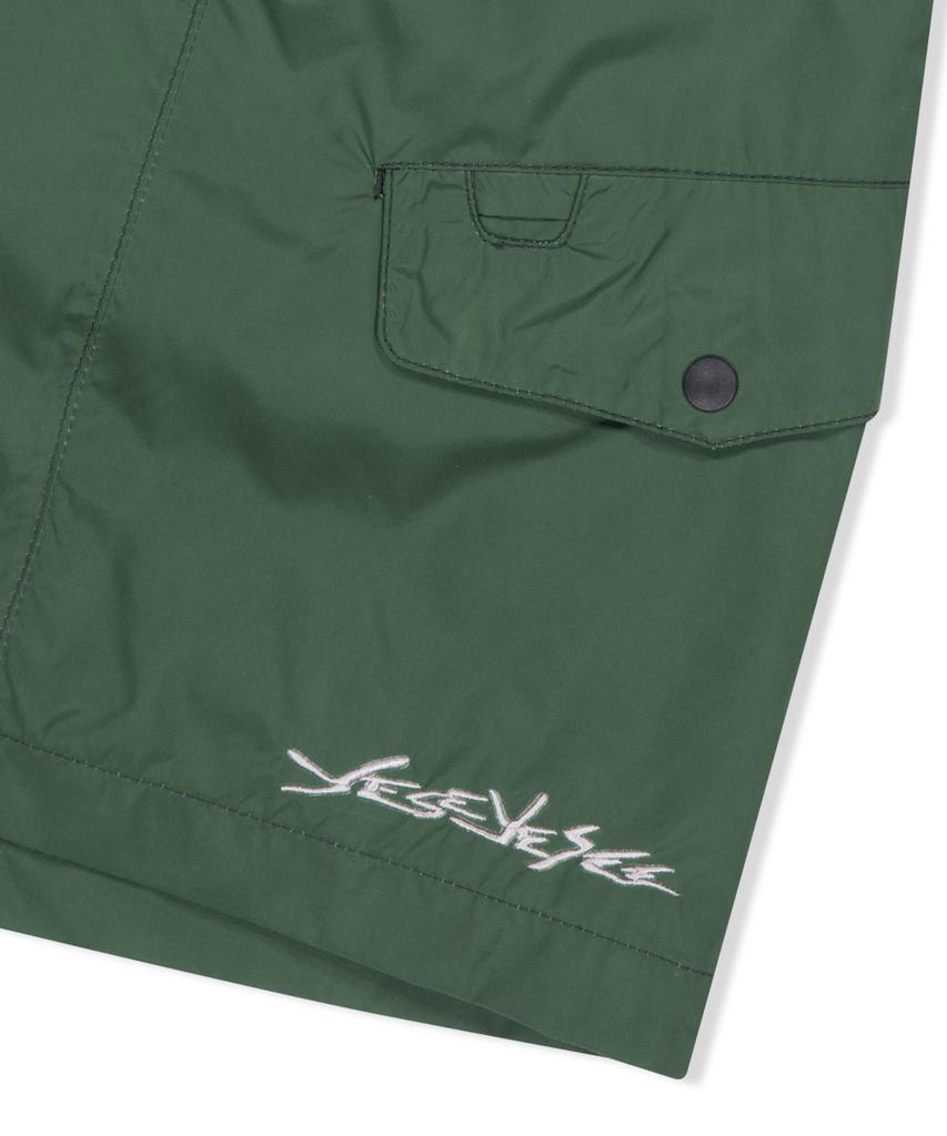 YESEYESEE Paneled Comfort Shorts Green