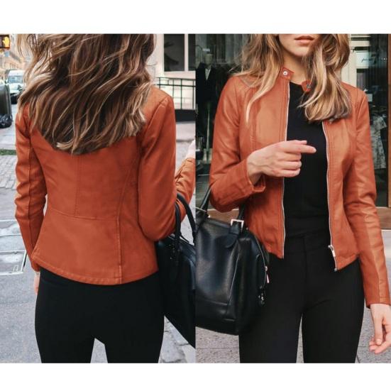 Женская летная куртка, короткая тонкая куртка с воротником-стойкой на молнии, верхняя одежда, офисное женское повседневное пальто для улицы, повседневного отдыха