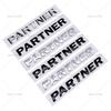 Подходит для Peugeot Partner (новых и старых моделей), модифицированных наклейками с английскими буквами и эмблемами на багажнике из ABS