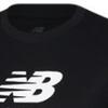 New Balance Женская футболка с коротким рукавом SPORTS ESSENTIALS с логотипом из джерси, черная, WT41502 BK