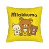 Мультяшная наволочка для подушки Rilakkuma Мультяшный медведь Полиэстер Подушка-плед Забавная наволочка
