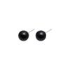 LEYIE BIG ONYX BALL STUDS