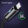 Type-C Cable 5A LED Fast Charging Data Cord for Samsung Android Mobile Phone Accessories Charger Cables