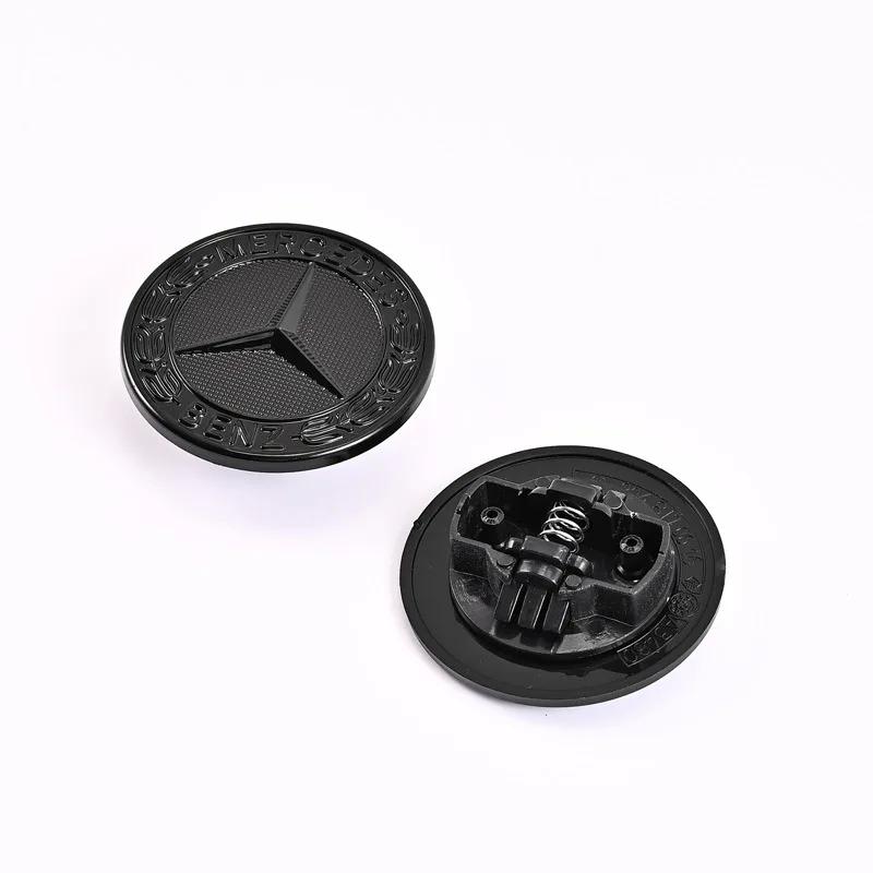 3D ABS Car Front Hood Bonnet Emblem Decoration Stickers Mercedes Benz AMG A B C M S R Class CLA GLB W108 W124 W126 W140 W168 NEW