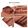 Мужская половая рубашка MONTAGUT в полоску из смесовой шелка-туссах с коротким рукавом
