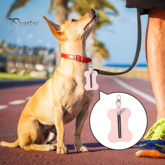 Держатель мешка для какашек для домашних животных, застежка-молния, диспенсер для мешков для мусора для собак с крючком, портативный органайзер для мешков для мусора для улицы